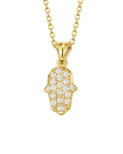 I. Reiss 14k 0.20 Ct. Tw. Diamond Hamsa Necklace