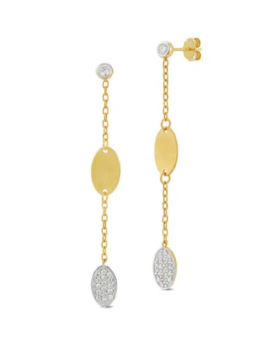 I. Reiss 14k 0.23 Ct. Tw. Diamond Dangle Earrings