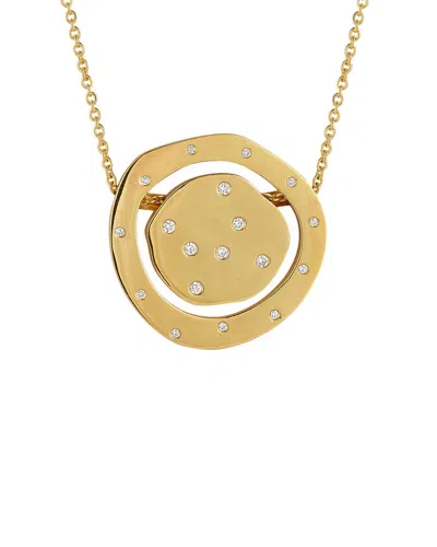 I. Reiss 14k 0.23 Ct. Tw. Diamond Disc Necklaces In Gold