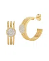 I. Reiss 14k 0.23 Ct. Tw. Diamond Hoop Earrings