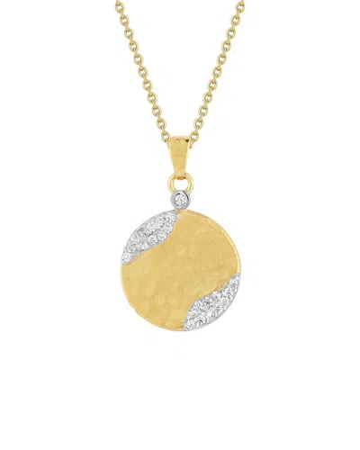 I. Reiss 14k 0.23 Ct. Tw. Diamond Round Pendant Necklaces In Gold