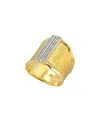 I. Reiss 14k 0.24 Ct. Tw. Diamond Cuff Ring