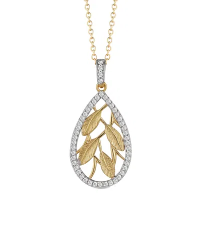 I. Reiss 14k 0.25 Ct. Tw. Diamond Pendant Necklace