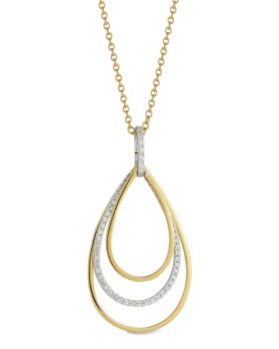 I. Reiss 14k 0.28 Ct. Tw. Diamond Necklace In Brown