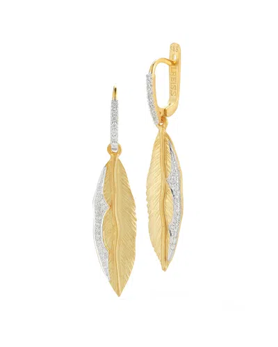 I. Reiss 14k 0.29 Ct. Tw. Diamond Dangling Earrings