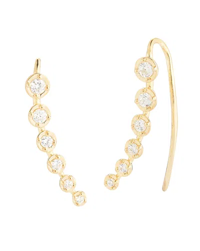 I. Reiss 14k 0.45 Ct. Tw. Diamond Climber Earrings In Gold