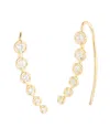 I. Reiss 14k 0.45 Ct. Tw. Diamond Climber Earrings
