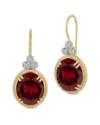 I. Reiss 14k 10.48 Ct. Tw. Diamond & Garnet Drop Earrings In Gold