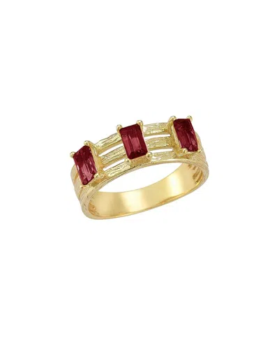 I. Reiss 14k 1.05 Ct. Tw. Diamond & Garnet Cocktail Ring