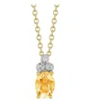 I. Reiss 14k 1.22 Ct. Tw. Diamond & Citrine Necklace