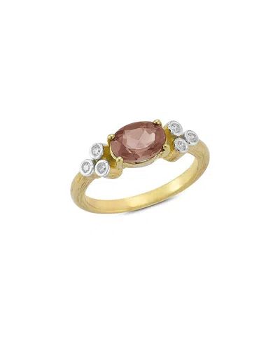 I. Reiss 14k 1.26 Ct. Tw. Diamond & Smokey Topaz Cocktail Ring In Gold