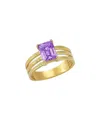 I. Reiss 14k 1.30 Ct. Tw. Diamond & Amethyst Cocktail Ring