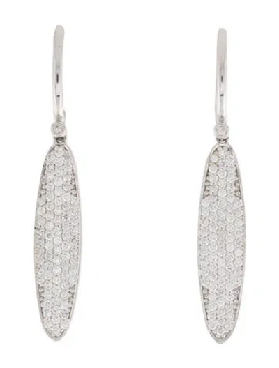 Pre-owned I. Reiss 14k 1.48ctw Diamond Drop Earrings In Multi
