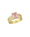 I. Reiss 14k 1.50 Ct. Tw. Diamond & Pink Tourmaline Cocktail Ring
