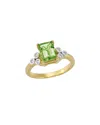 I. Reiss 14k 1.59 Ct. Tw. Diamond & Peridot Cocktail Ring