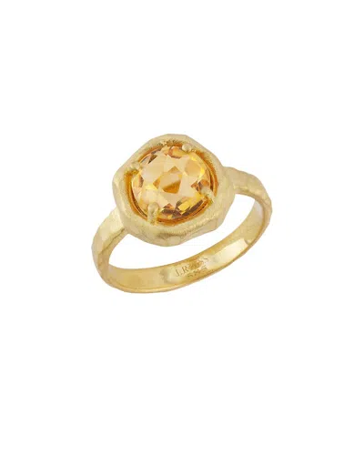 I. Reiss 14k 1.75 Ct. Tw. Diamond & Citrine Cocktail Ring