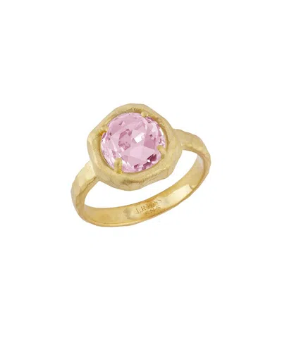 I. Reiss 14k 1.75 Ct. Tw. Diamond & Rose Quartz Cocktail Ring In Gold