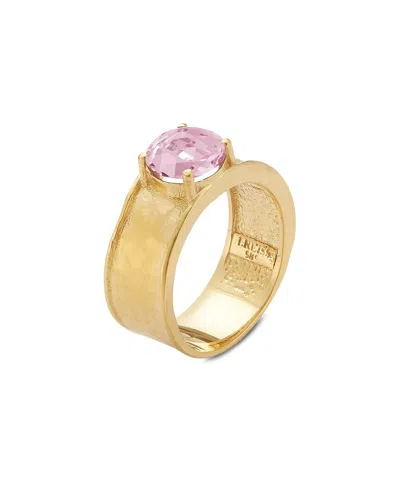 I. Reiss 14k 1.75 Ct. Tw. Diamond & Rose Quartz Cocktail Ring In Gold