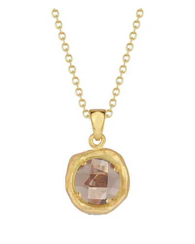 I. Reiss 14k 1.75 Ct. Tw. Diamond & Smokey Topaz Necklace In Gold