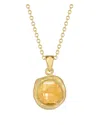 I. Reiss 14k 1.80 Ct. Tw. Diamond & Citrine Necklace