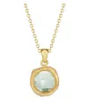 I. Reiss 14k 1.80 Ct. Tw. Diamond & Green Amethyst Necklace