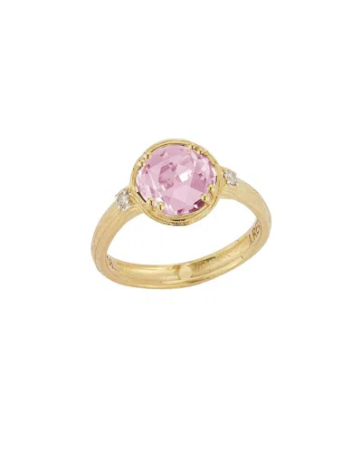 I. Reiss 14k 1.85 Ct. Tw. Diamond & Rose Quartz Cocktail Ring In Gold