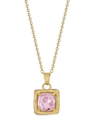 I. Reiss 14k 2.00 Ct. Tw. Rose Quartz Necklace In Gold