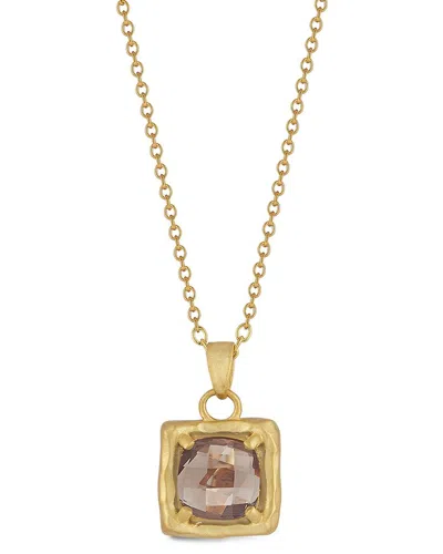 I. Reiss 14k 2.00 Ct. Tw. Smokey Topaz Necklace In Gold