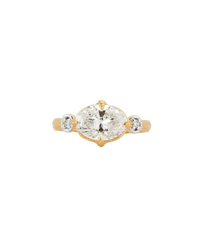 I. Reiss 14k 2.03 Ct. Tw. Lab-grown Diamond Cocktail Ring In Transparent