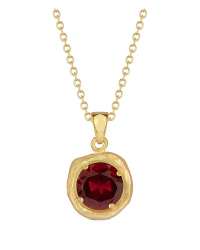 I. Reiss 14k 2.35 Ct. Tw. Garnet Necklace In Red