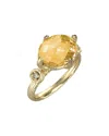 I. Reiss 14k 2.39 Ct. Tw. Diamond & Citrine Cocktail Ring