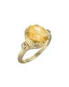 I. Reiss 14k 2.39 Ct. Tw. Diamond & Citrine Cocktail Ring
