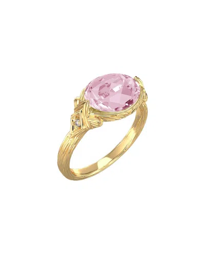I. Reiss 14k 2.50 Ct. Tw. Diamond & Rose Quartz Cocktail Ring In Gold