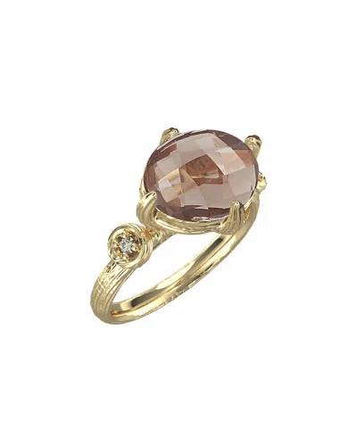 I. Reiss 14k 2.50 Ct. Tw. Diamond & Smokey Topaz Cocktail Ring In Gold
