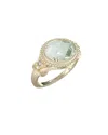 I. Reiss 14k 2.55 Ct. Tw. Diamond & Green Amethyst Ring