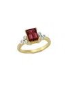 I. Reiss 14k 2.59 Ct. Tw. Diamond & Garnet Cocktail Ring