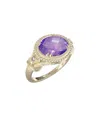 I. Reiss 14k 2.75 Ct. Tw. Diamond & Amethyst Ring