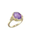 I. Reiss 14k 2.85 Ct. Tw. Diamond & Amethyst Ring