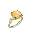 I. Reiss 14k 3.40 Ct. Tw. Diamond & Citrine Cocktail Ring