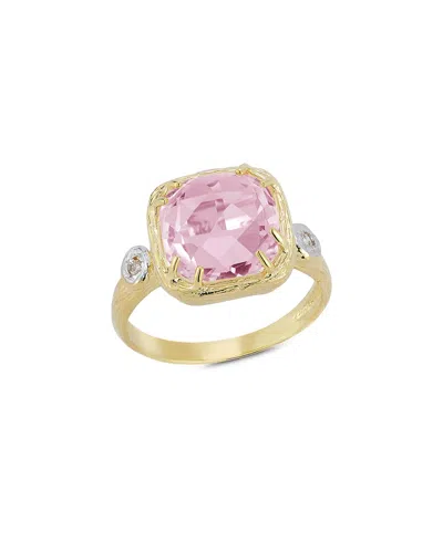 I. Reiss 14k 3.43 Ct. Tw. Diamond & Rose Quartz Ring In Gold
