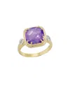 I. Reiss 14k 3.53 Ct. Tw. Diamond & Amethyst Ring
