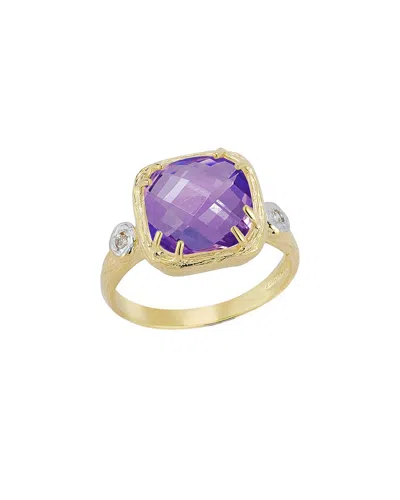 I. Reiss 14k 3.53 Ct. Tw. Diamond & Amethyst Ring In Gold
