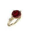 I. Reiss 14k 3.55 Ct. Tw. Diamond & Garnet Cocktail Ring