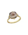 I. Reiss 14k 3.55 Ct. Tw. Diamond & Smokey Topaz Cocktail Ring