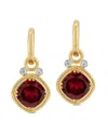 I. Reiss 14k 4.14 Ct. Tw. Diamond & Garnet Earrings In Gold