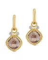 I. Reiss 14k 4.14 Ct. Tw. Diamond & Smokey Topaz Earrings In Gold