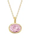 I. Reiss 14k 4.75 Ct. Tw. Diamond & Rose Quartz Necklace
