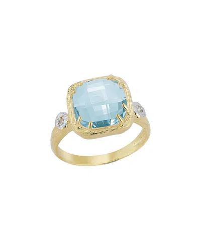 I. Reiss 14k 4.78 Ct. Tw. Diamond & Blue Topaz Ring In Gold