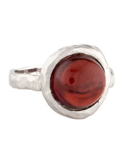 Pre-owned I. Reiss 14k 4.90ct Garnet Cocktail Ring In Multicolor