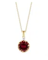 I. Reiss 14k 4.92 Ct. Tw. Diamond & Garnet Necklace